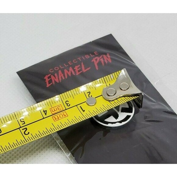 "Huntakiller" Collectible Black & White Round Enamel Lapel Pin – Classic Design - Picture 10 of 12